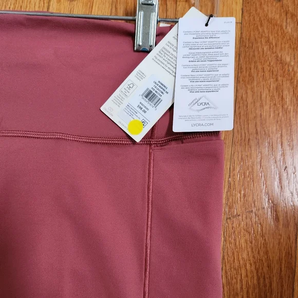CALIA Women's Inspire 7/8 Leggings, size L, NWT, Red - Picture 4 of 11